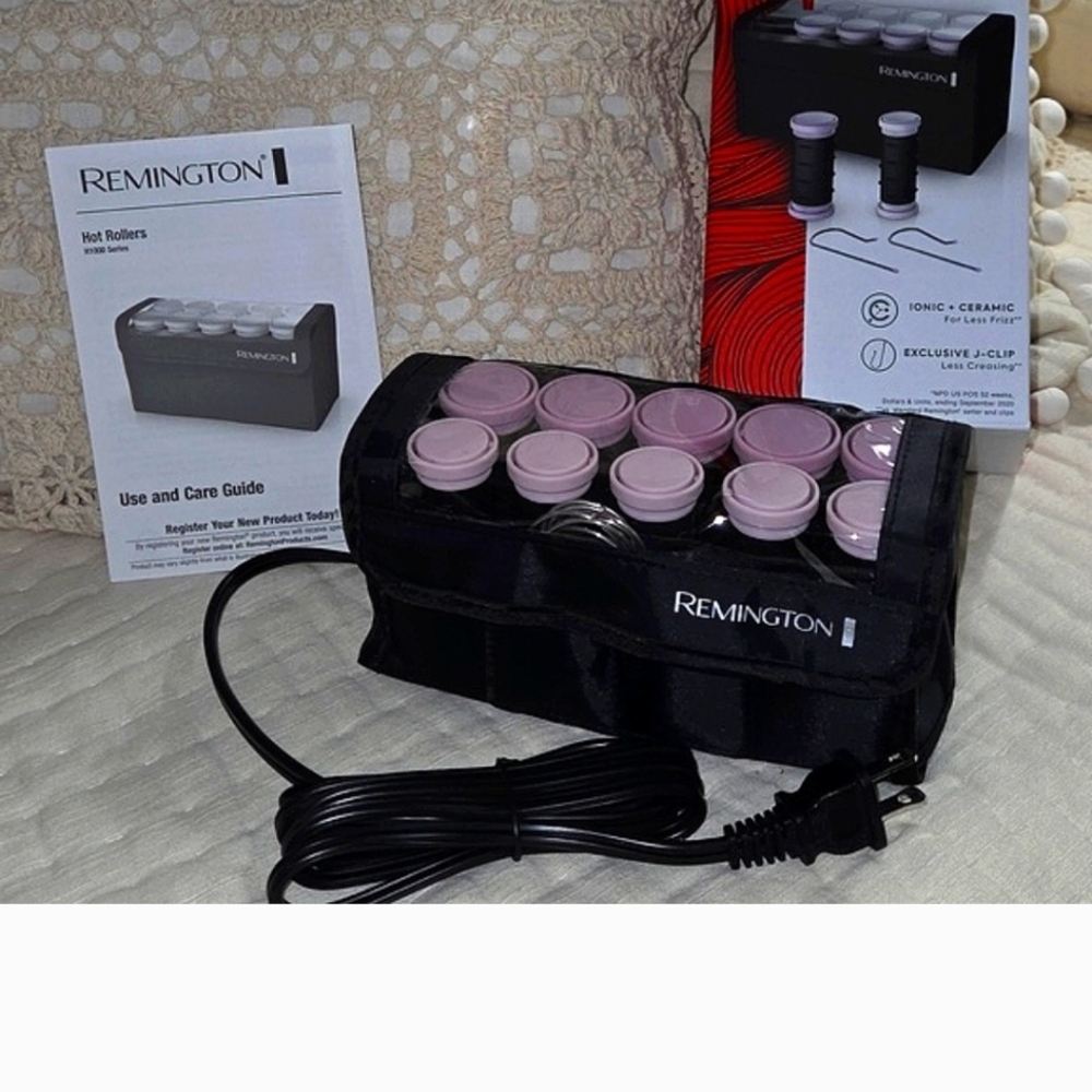 Remington Compact Hot Rollers - Ionic + Ceramic - w/Travel Case - NIB